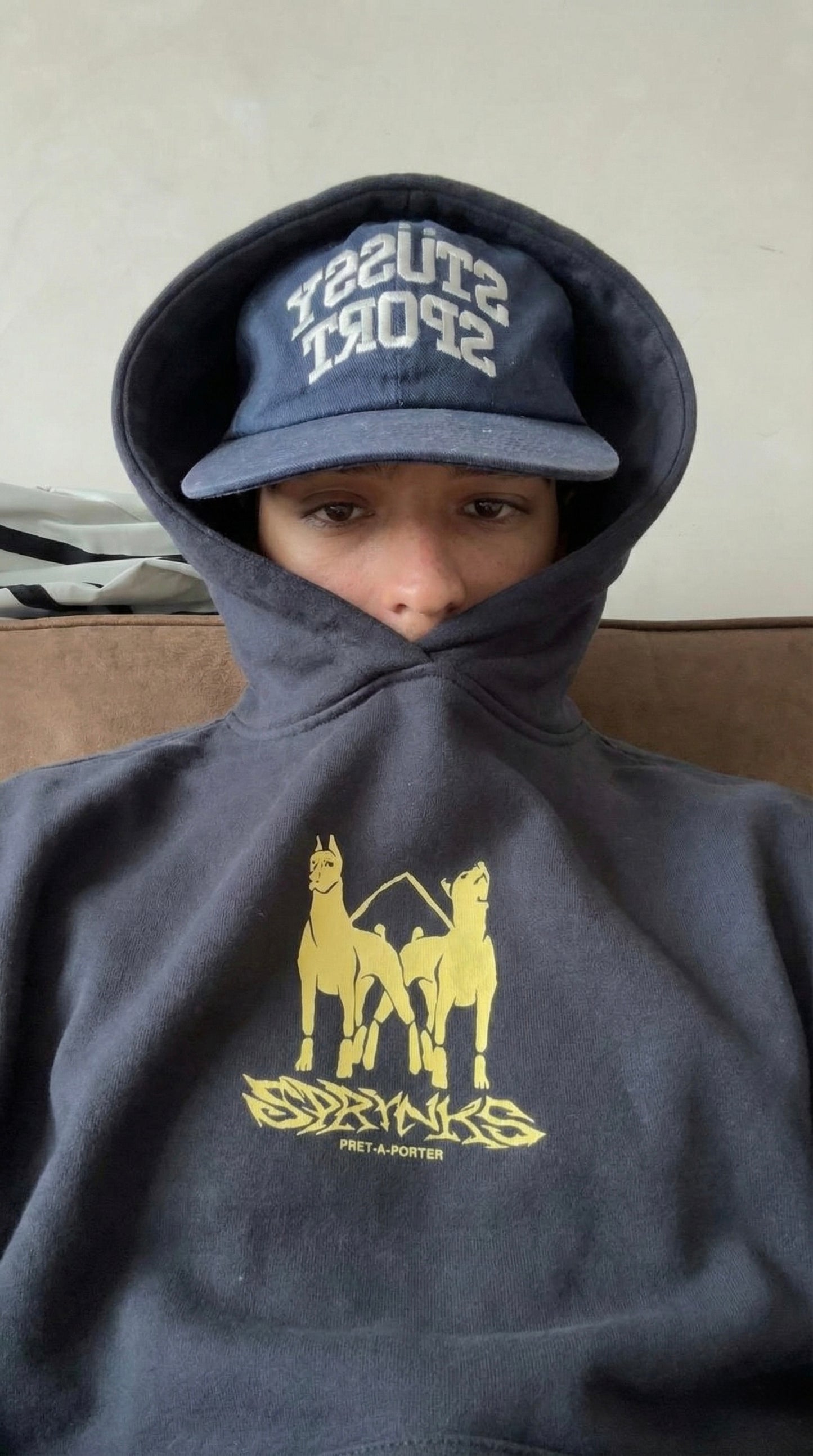 Oversized Hoodie Navy Blue