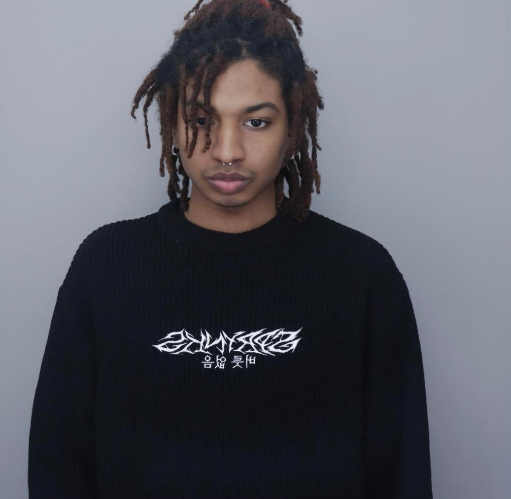 SPRYNKS BLACK KNIT SWEATER LIMITED EDITION