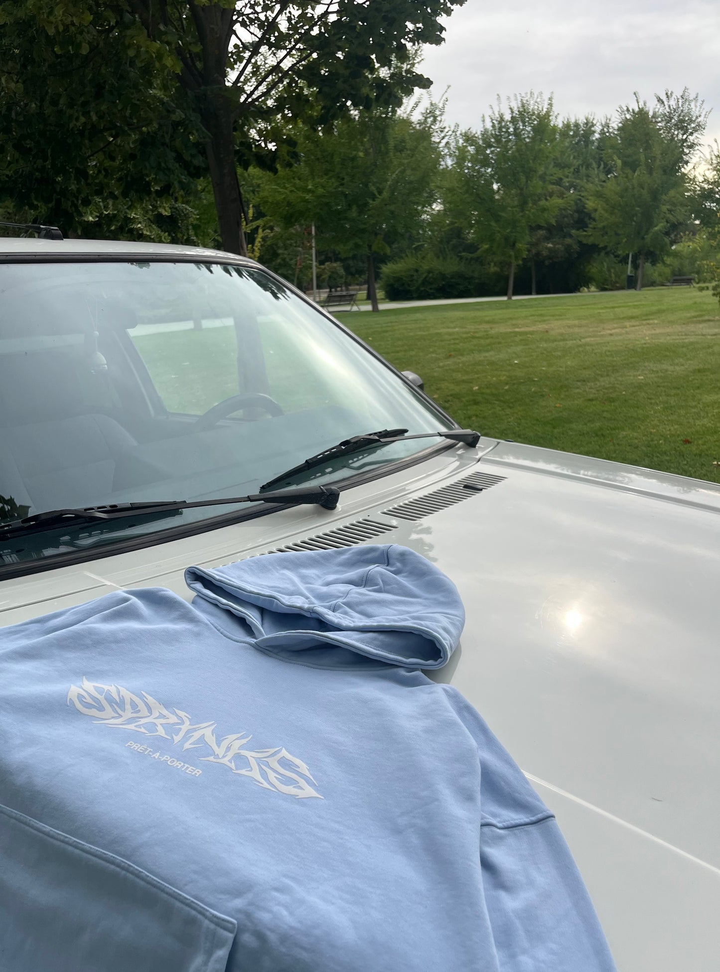 Oversized Light Blue Hoodie – Basics Collection