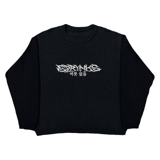 SPRYNKS BLACK KNIT SWEATER LIMITED EDITION