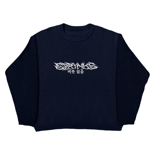 SPRYNKS NAVY BLUE KNIT SWEATER LIMITED EDITION